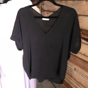 Semi-sheer stylish blouse!